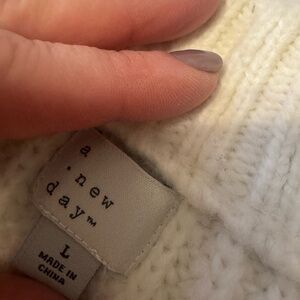 A New Day Off-White Knit Sweater